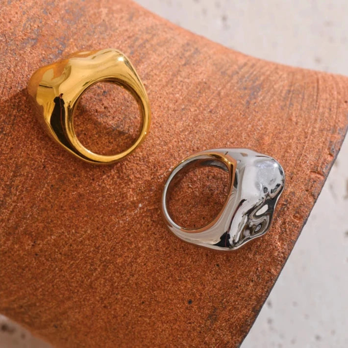 Bague Hamada dorée argentée