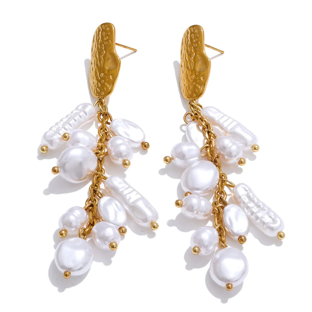 Boucles vague nacrées