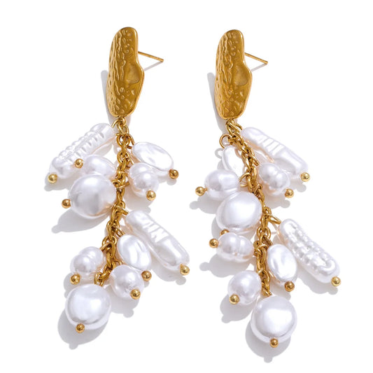 Boucles vague nacrées
