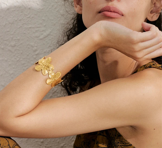 Bracelet jardin doré