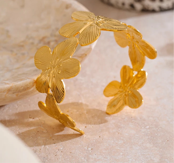 Bracelet jardin doré